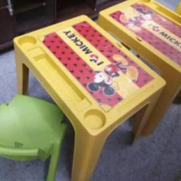 Meja Belajar Anak Plastik 1Set 1Meja Karakter+1Kursi Olymplast Otskalabel