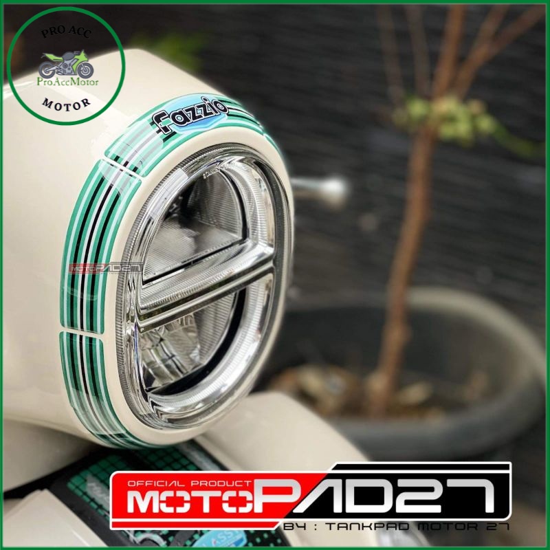 Motopad27 Sticker stiker lampu depan Fazzio stiker fazzio premium (COD)