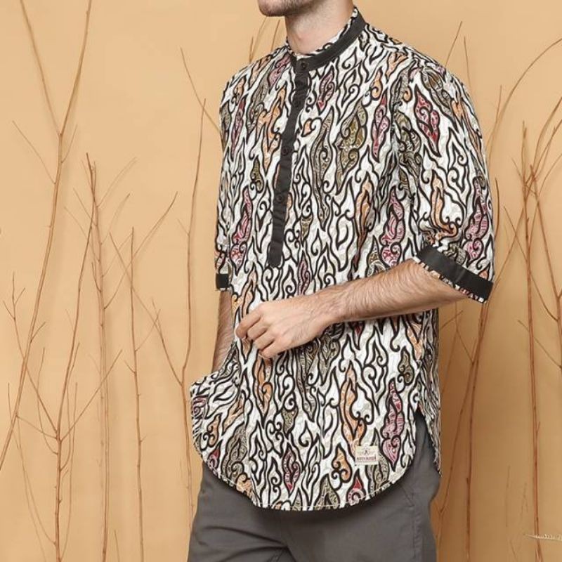 Kurta Pria dewasa Remaja Batik Pakistan Cotton Printing