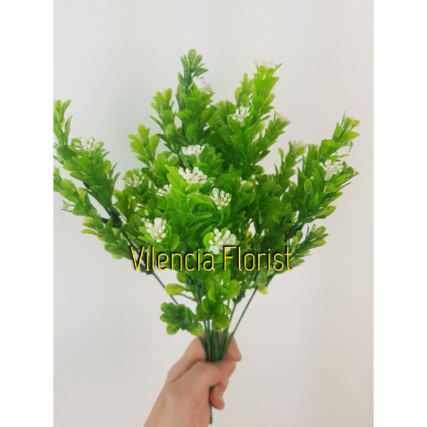 Bunga rumput plastik soka/daun palsu artificial dekorasi hias pesta pernikahan panggung lamaran