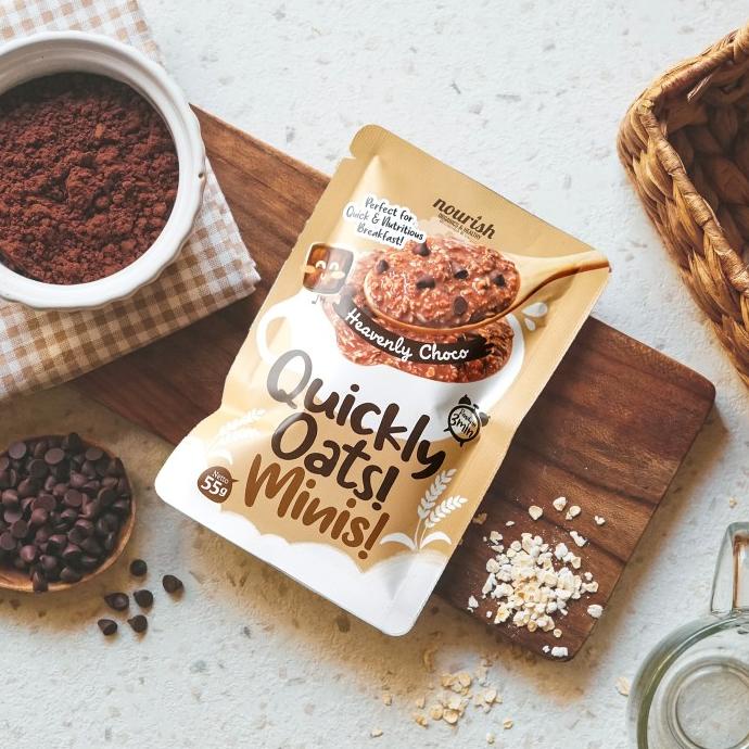 

Diskon Quickly Oats! Minis! Instant Oatmeal Heavenly Choco Sachet 55gr Diskon