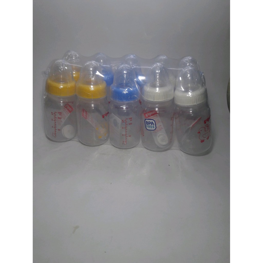 Botol Susu Bayi Pigeon 120 Ml BPA Free 1 Paket Isi 10 Botol