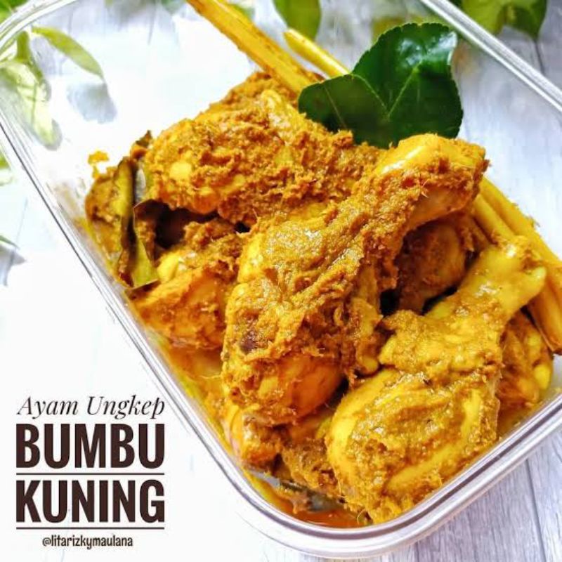 

Ayam ungkep bumbu kuning 1 ekor ukuran 1kg