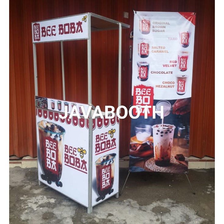 Booth Portable / Gerobak Lipat / Bahan Alumunium Model Lipat