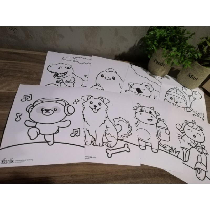 

Coloring Paper - Animal (Mewarnai Gambar Binatang)