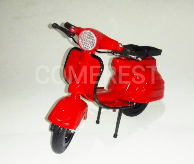 (Bisa COD) Miniatur Vespa logam besi.