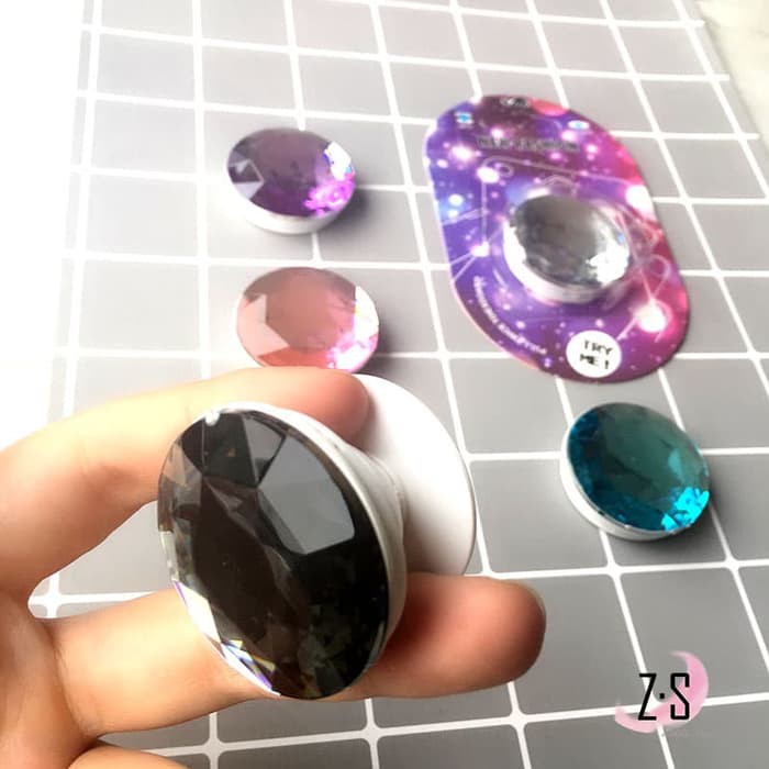 3D Diamond Popsocket Holder Hp Pop socket Stand Ring