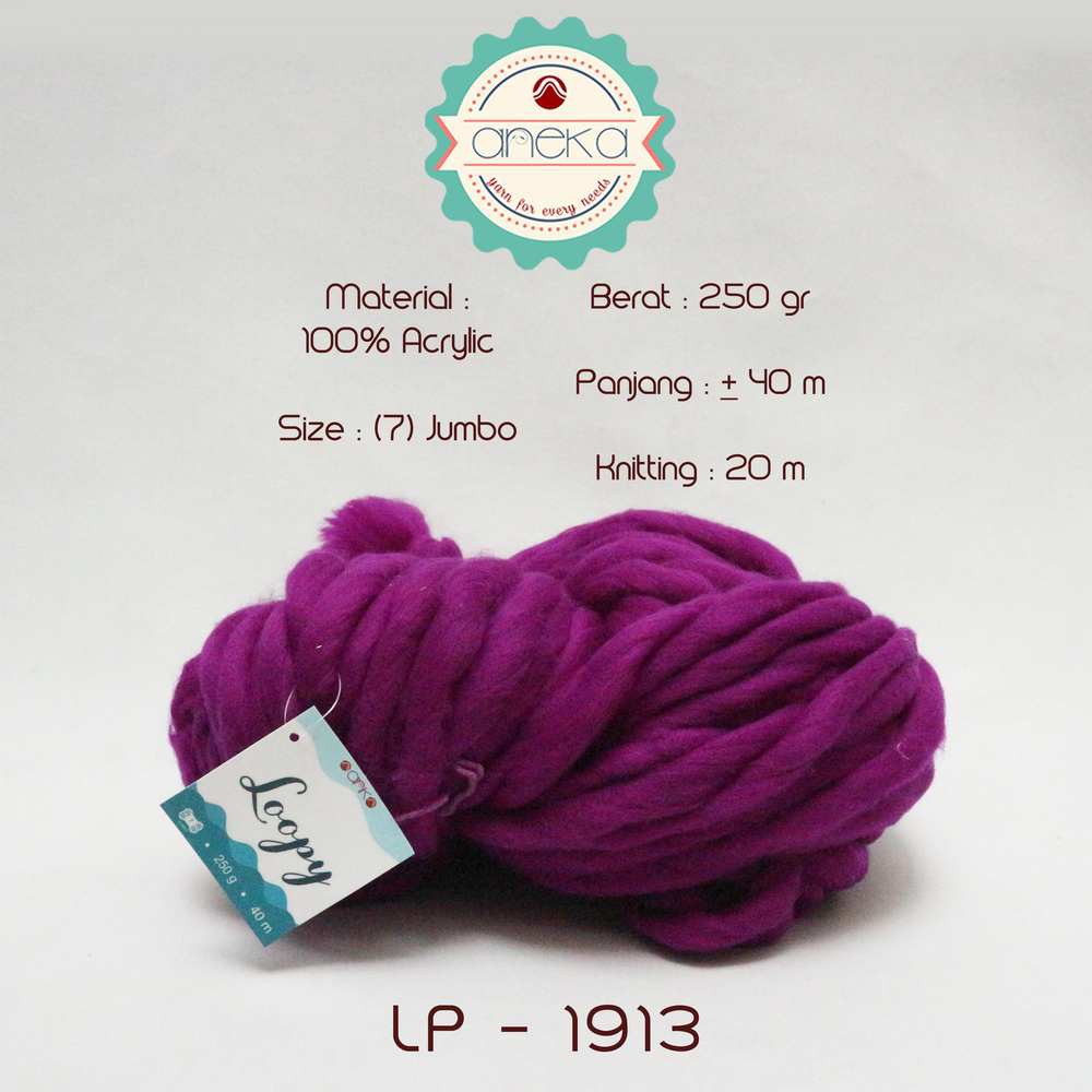 Benang Wol / Wool Ekstra Tebal - LOOPY YARN - 1913