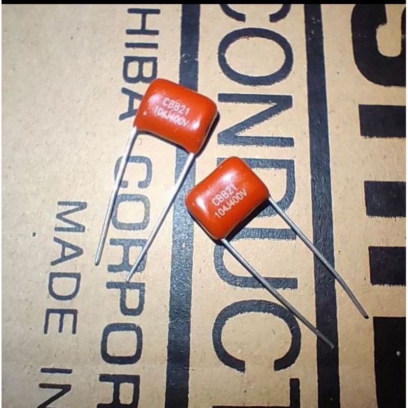 KAPASITOR MILAR 104J 400V CBB MYLAR 104 400 VOLT