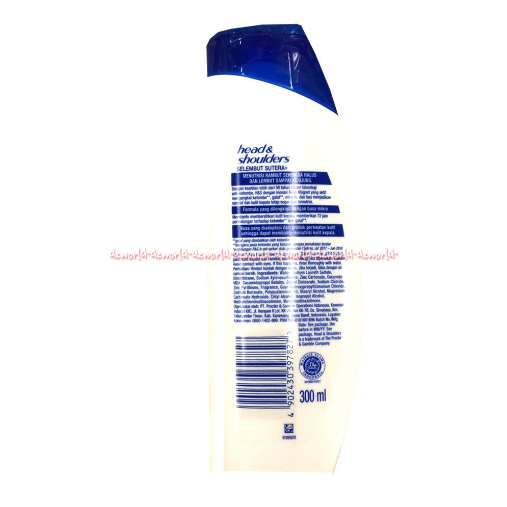 Head &amp; Shoulders Smooth Smooth &amp; Silky 300ml Shampoo Anti Ketombe Sampo Anti Dandruff