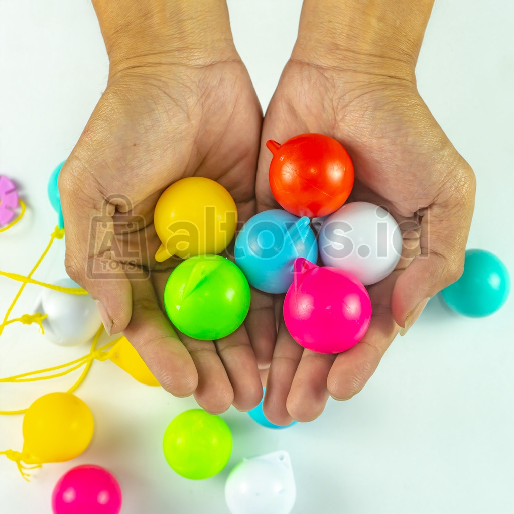 Mainan Tek Tek Jadul Lato Latto Viral Bahan Plastik Bagus Warna Cerah