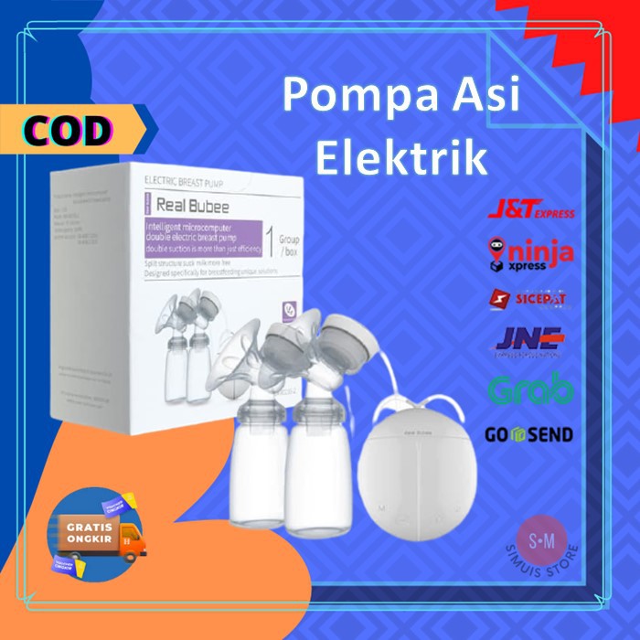 Pompa ASI Elektrik Real Bubee Double Breast Pump Electric / Pumping ASI Elektrik
