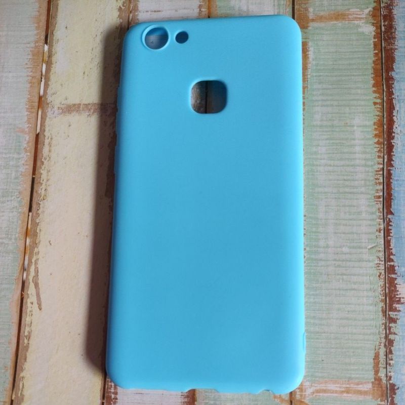 Case Matte Vivo V7 Plus / 1716 / 185 / Y79A Casing Atau Kondom Softcase Blackmatte