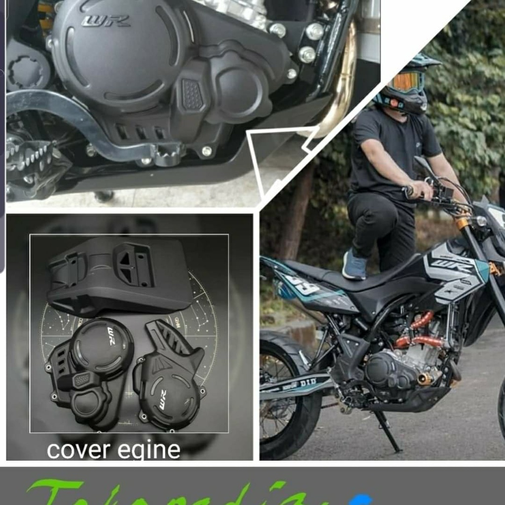 Cover Egine YM  WR155 1set/EGINE GUARD WR155/TUTUPMESIN YAMAHA WR155/COVER EGINE WR155