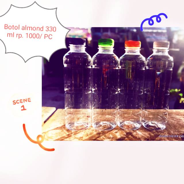 

BOTOL PLASTIK ALMOND 330ML PROMO TERMURAH NO MINIMAL ORDER AND READY