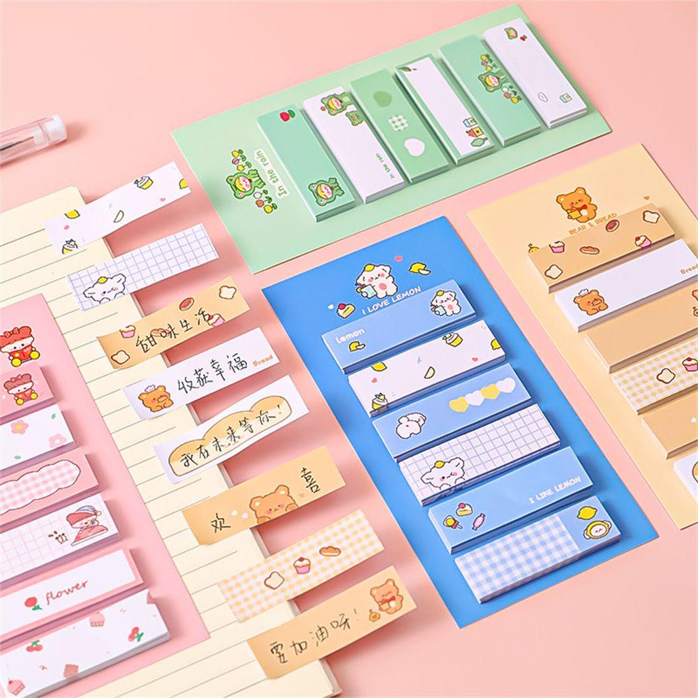 Nanas Lucu Pet Sticky Note Stationery Ins Style Animals Planner Sticker To Do List Perekat Diri