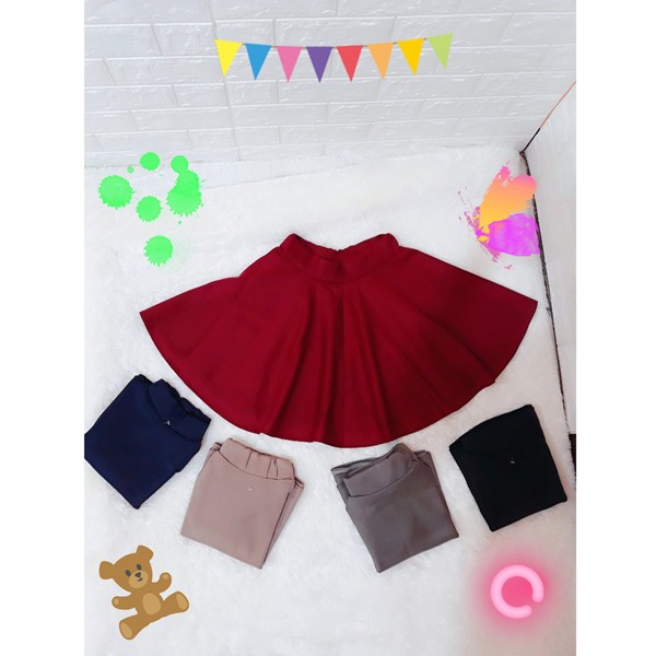 MIDI FLARE SKIRT | ROK PAYUNG PENDEK | ROK PAYUNG POLOS