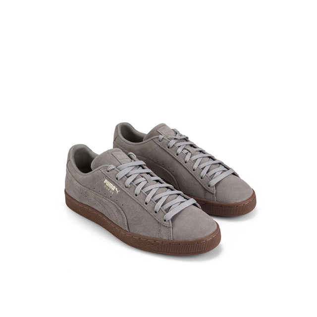 puma suede grey trainers