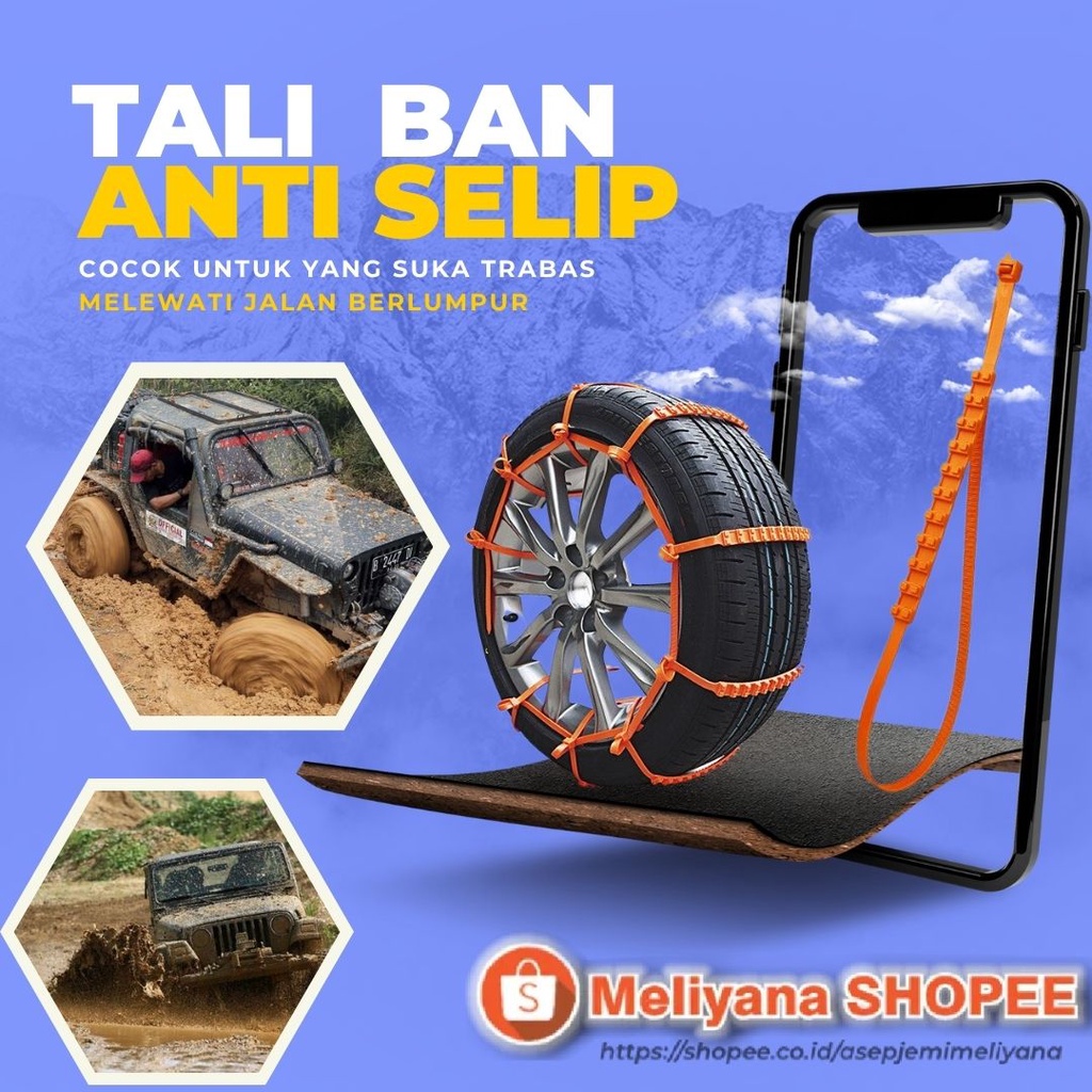 Rantai Ban Motor Mobil Anti Slip Licin Untuk Lumpur Offroad Off Road