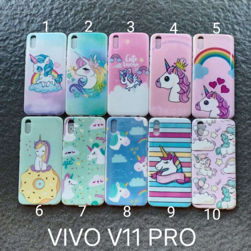 Case gambar Vivo V11 pro motif cewek ( 3 motif ) soft softcase softshell silikon cover casing kesing housing