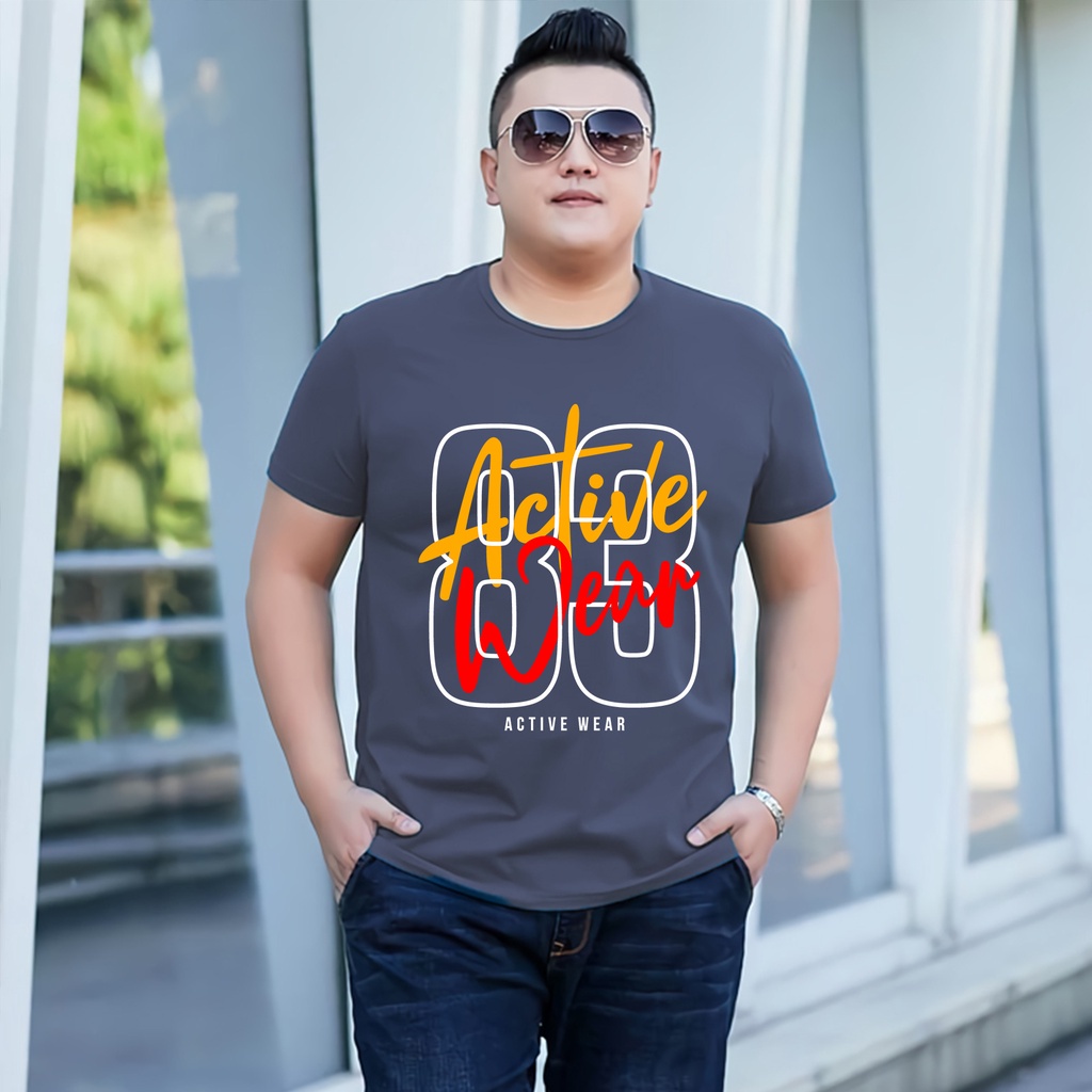 Baju Kaos Pria Jumbo Siap 88 Tshirt Bigsize XL XXL Distro DTF