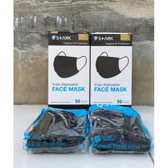 MASKER STARK 3 PLY ISI 50 PCS KEMENKES