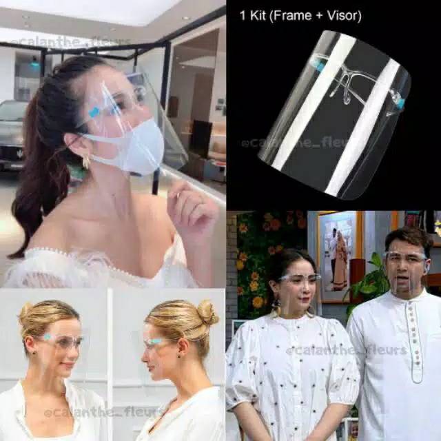 Face shield kacamata - face shield nagita - face shield kacamata artis nagita - face shield jokowi