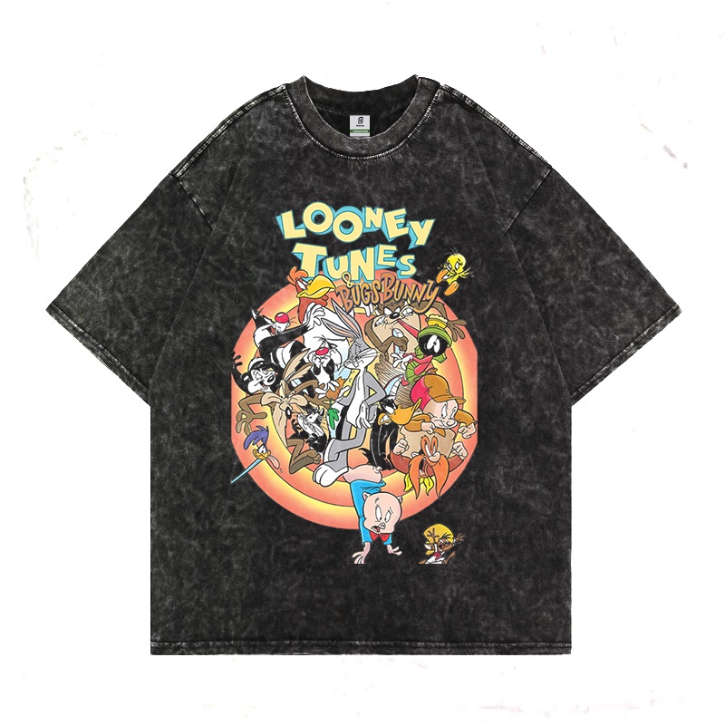 daxdexter.id "Loney Tunes" Oversized T-Shirt [ Stone Wash] kaos