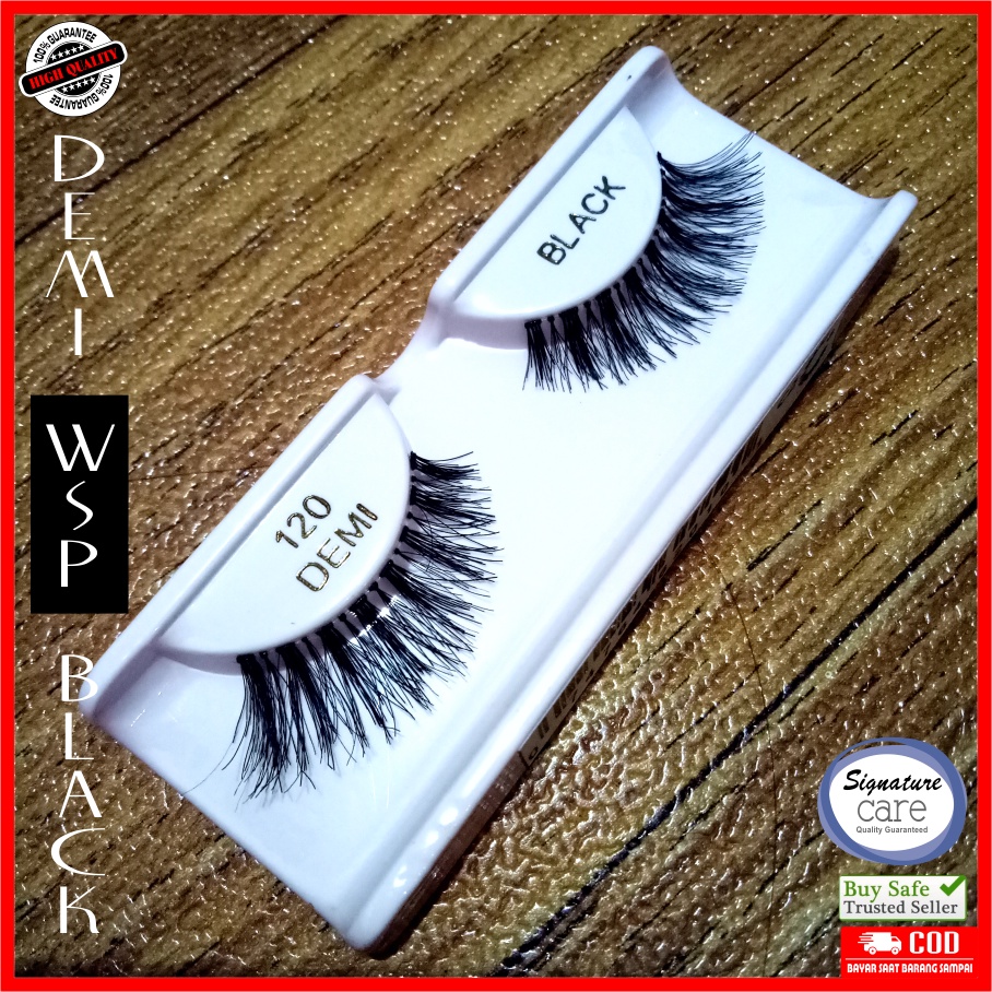 Bulu mata palsu False Eyelash WSP DEMI BLACK  Bulumata Lembut Ringan Nyaman Premium KUALITAS Export