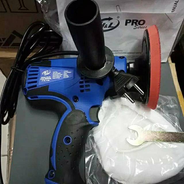 Mesin Polisher - Poles body mobil motor - Praktis Lengkap Bonus wol woll mesin poles 5 inch