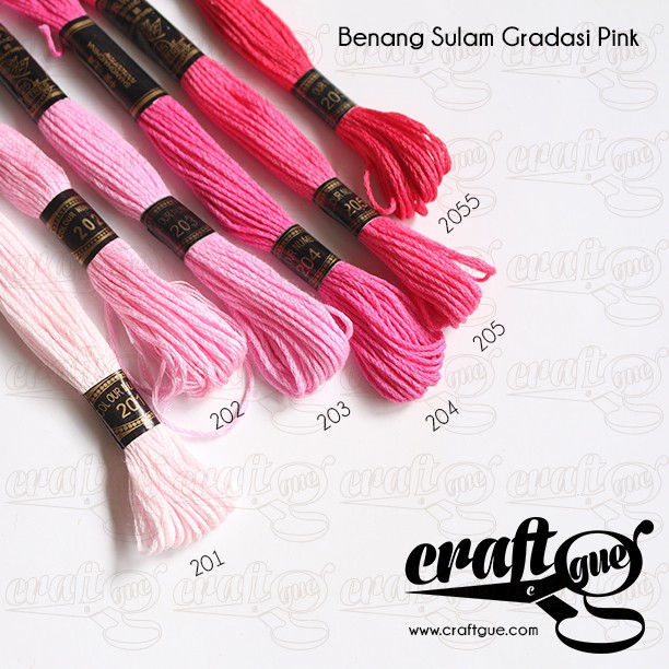 Benang Sulam (Rose) PINK-FUCHIA-MAROON