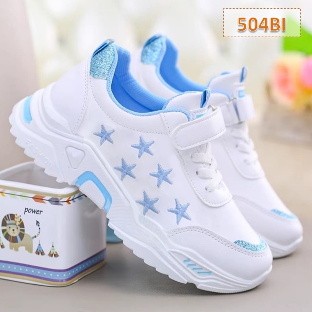 Sepatu Sneaker Anak Six Stars Cewek Cowok Biru Pink (504)