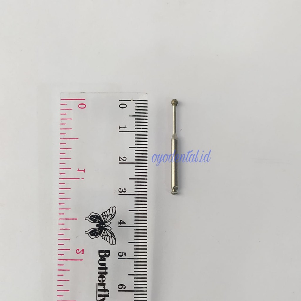 Dental round bur long shank low speed / bur bulat leher panjang