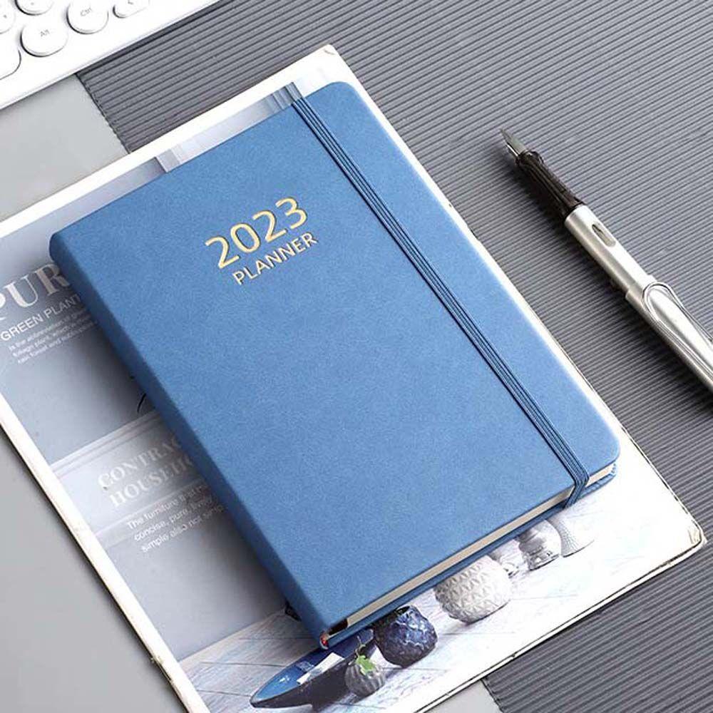 [Elegan] 2023 Notebook Portable 365hari Mingguan Planner Jadwal Organizer Kantor Sekolah Perlengkapan Alat Tulis Agenda Planner