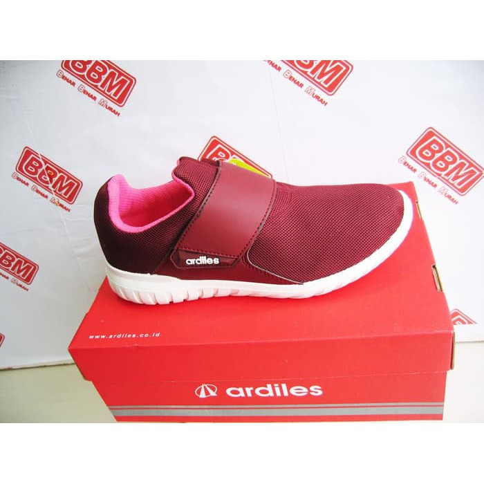 ARDILES CHOW-CHOW - SEPATU WANITA SNEAKER KERJA SANTAI - MerahBurgundy
