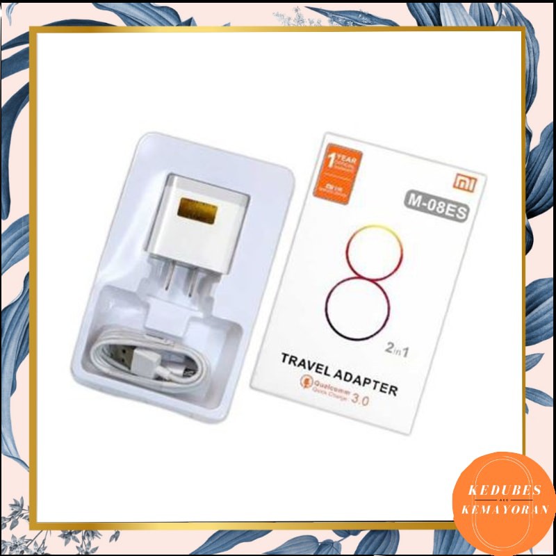 CHARGER XIAOMI ORIGINAL FAST CHARGING QC 3.0 5V 2.5A / 9V 2A [COD] KEDUBES]