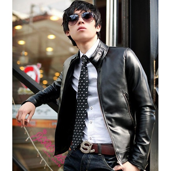 Jaket Semi Kulit Pria Premium Korea Model Jp27