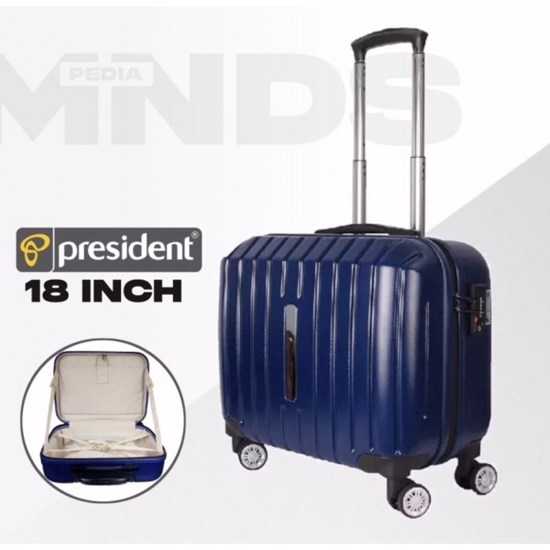 Koper Kabin Pesawat 18 Inch President C014 Dengan Laptop Compartmen