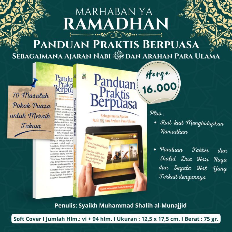 Jual Panduan Praktis Puasa Sebagaimana Ajaran Nabi & Arahan Para Ulama ...