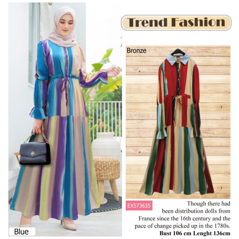 gamis rainbow extu/gamis viral/gamis rayon/gamis pelangi/