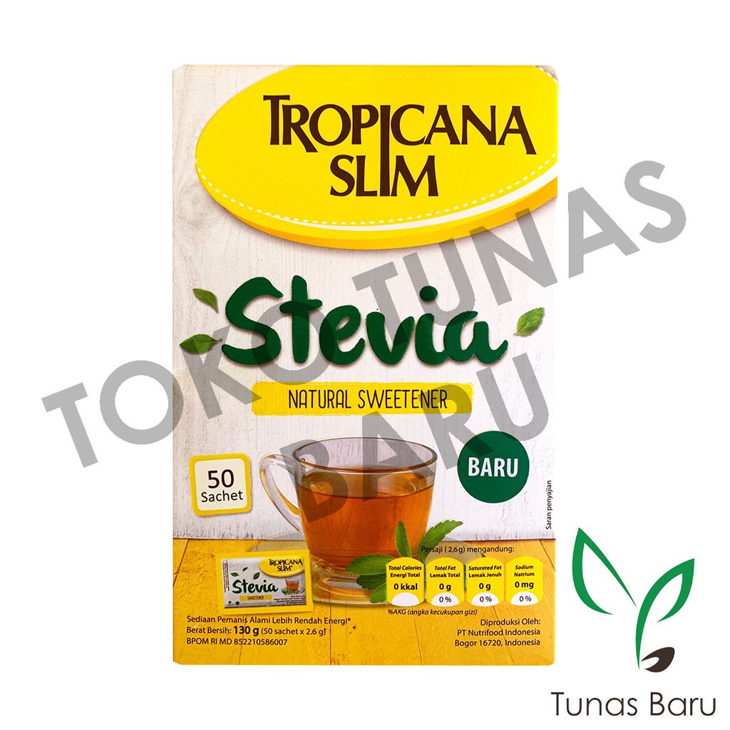 

Tropicana Slim Stevia Natural Sweetener (Pemanis Alami Bebas Gula)
