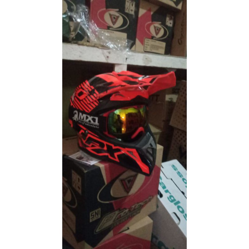 HELM JPX CROSS SET GOOGLE MX1