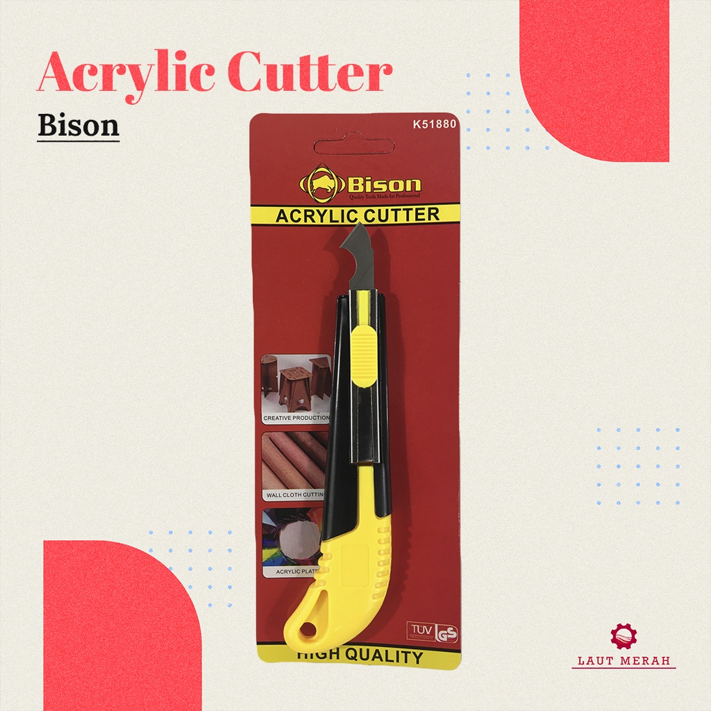 

Bison Plastic Cutter Acrylic Pisau Potong Plastik Akrilik Kater Mika