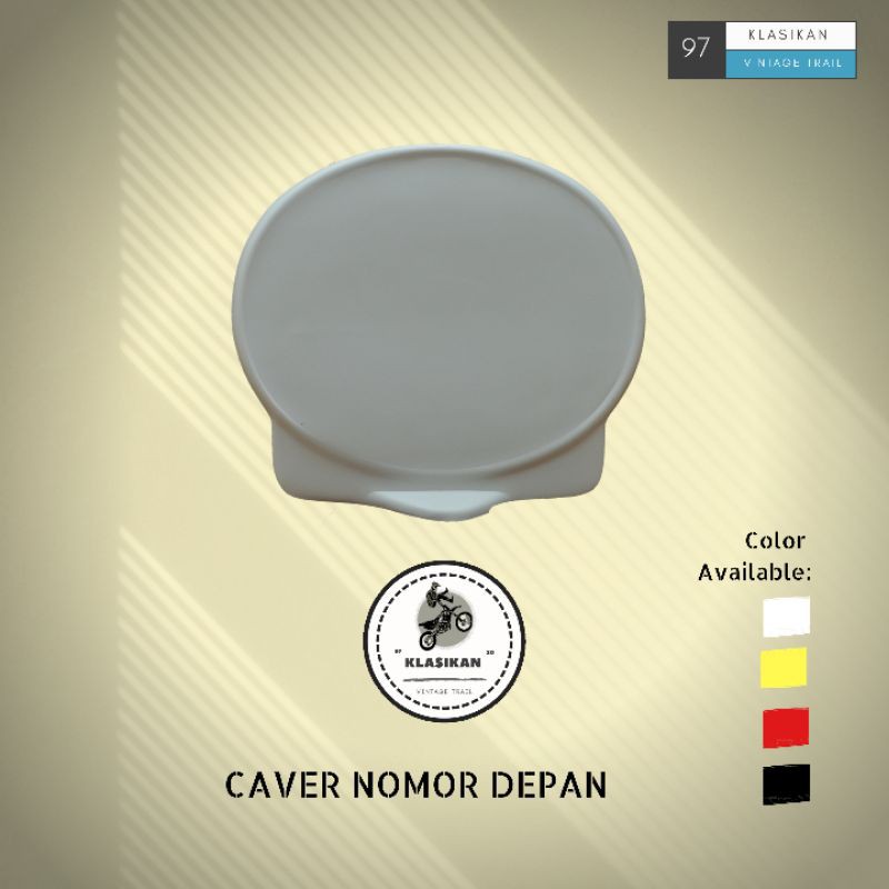 PAPAN NOMOR FLAT DEPAN TRAIL JADUL