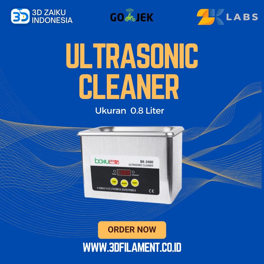 Resin 3D Printing Ultrasonic Cleaner Baku Stainless Steel Digital