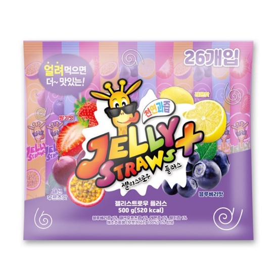 Kidswell Jelly Straws/ Jelly Straw Fruit Korea Plus 26 sticks