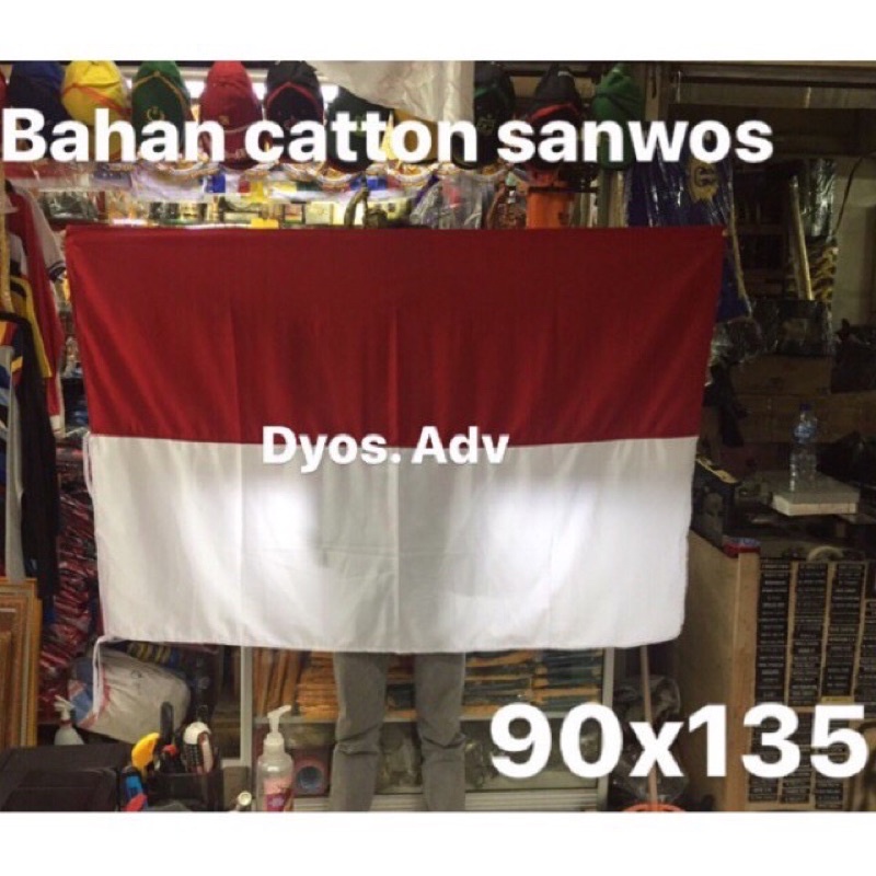 Bendera merah putih 90x135 cm (katun premium)