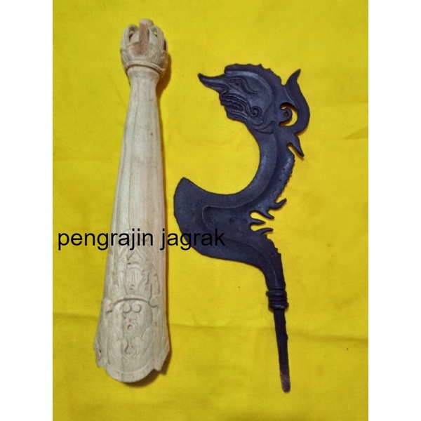 kujang pewayangan istimewa gede tebal sepuh stw bkn tua majapahit mata murah seindonesia