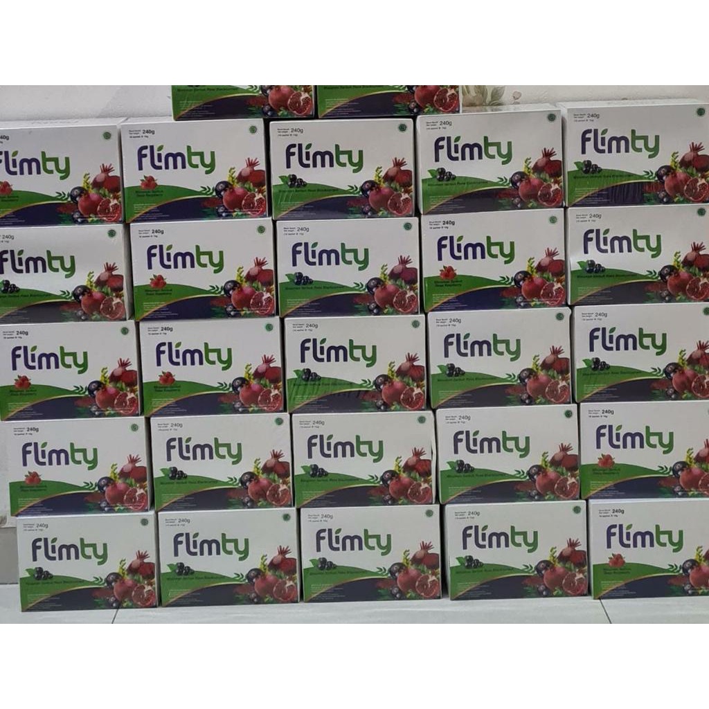 Flimty fiber pelangsing detox//1 box isi 16 sachet