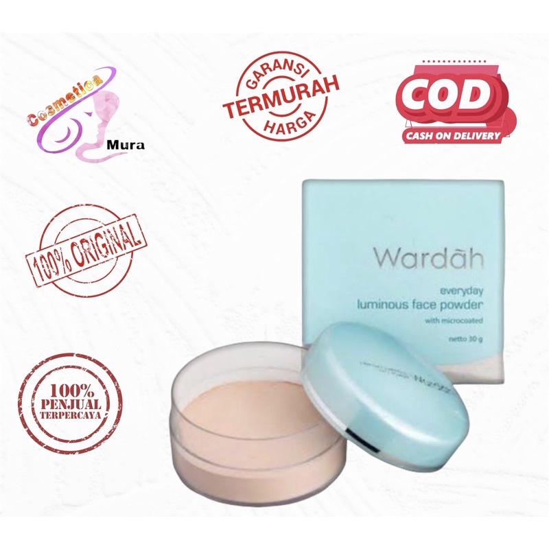 everyday luminous face powder wardah // BEDAK TABUR WARDAH / wardah loose powder everyday